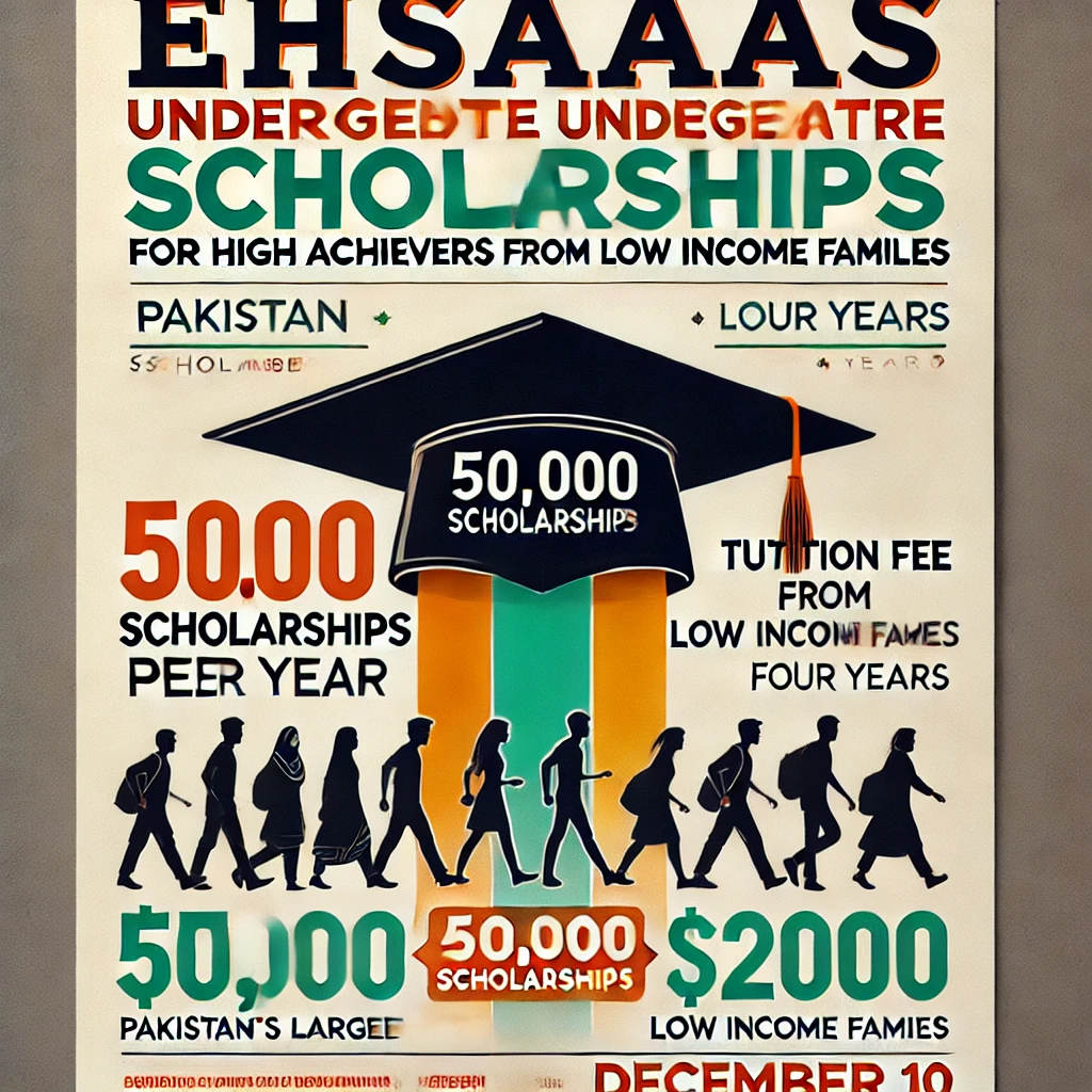 "Ehsaas Scholarship Program 2024: Complete Guide, Eligibility, and Benefits for Undergraduate Students"